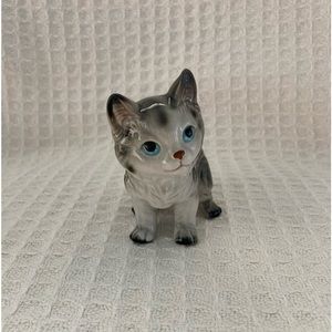 Lefton Vintage Striped Cat Marked Korea